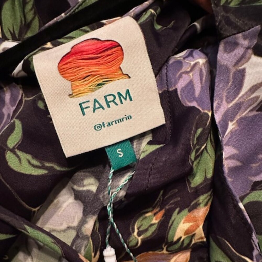 FARM Rio "Capri" Black Sleeveless Floral Mini Dress Size S, M, XL Available - Picture 6 of 11